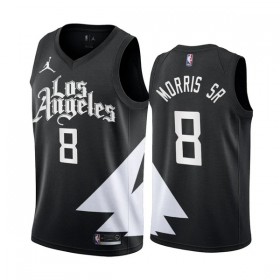 Los Angeles Clippers Trikot Marcus Morris SR 8 Jordan 2022-23 Statement Edition Schwarz Swingman - Herren